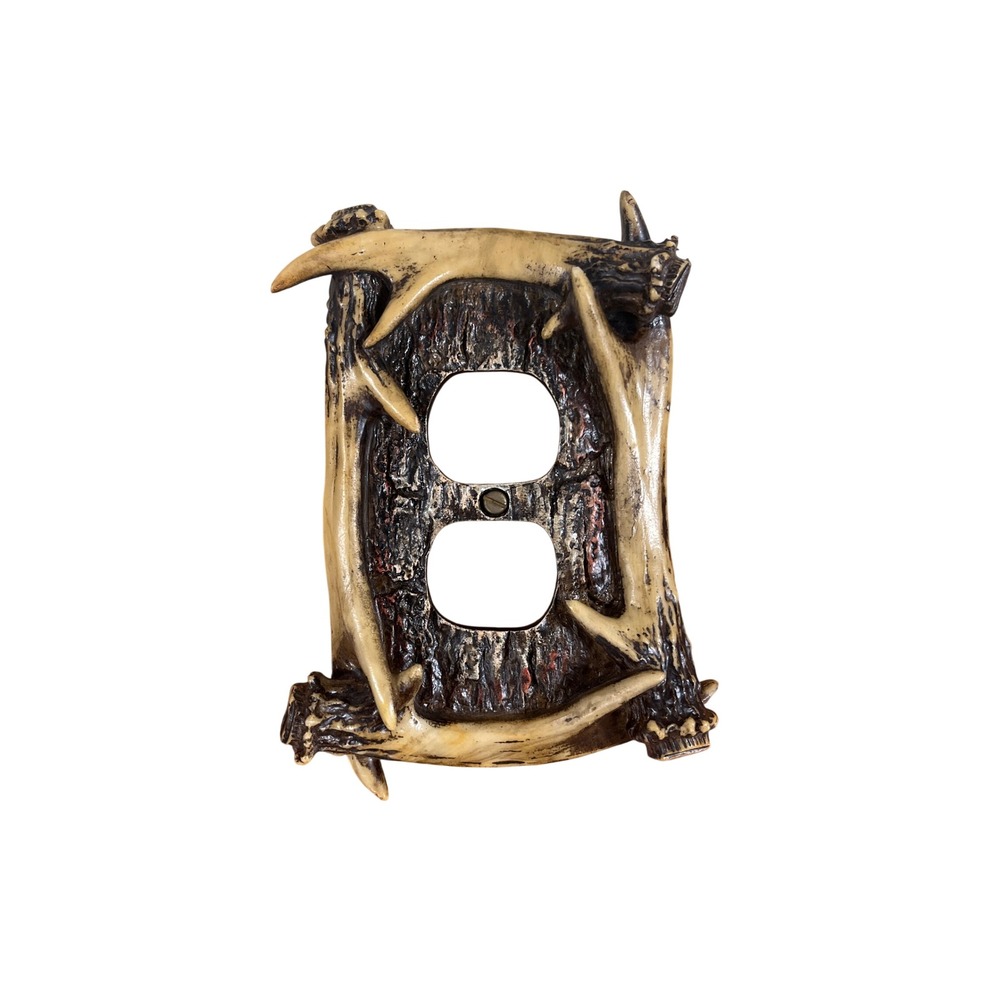 Antler Outlet Cover Rustic Lodge Cabin Lodge Decor Hunting Man Cave Wilderness